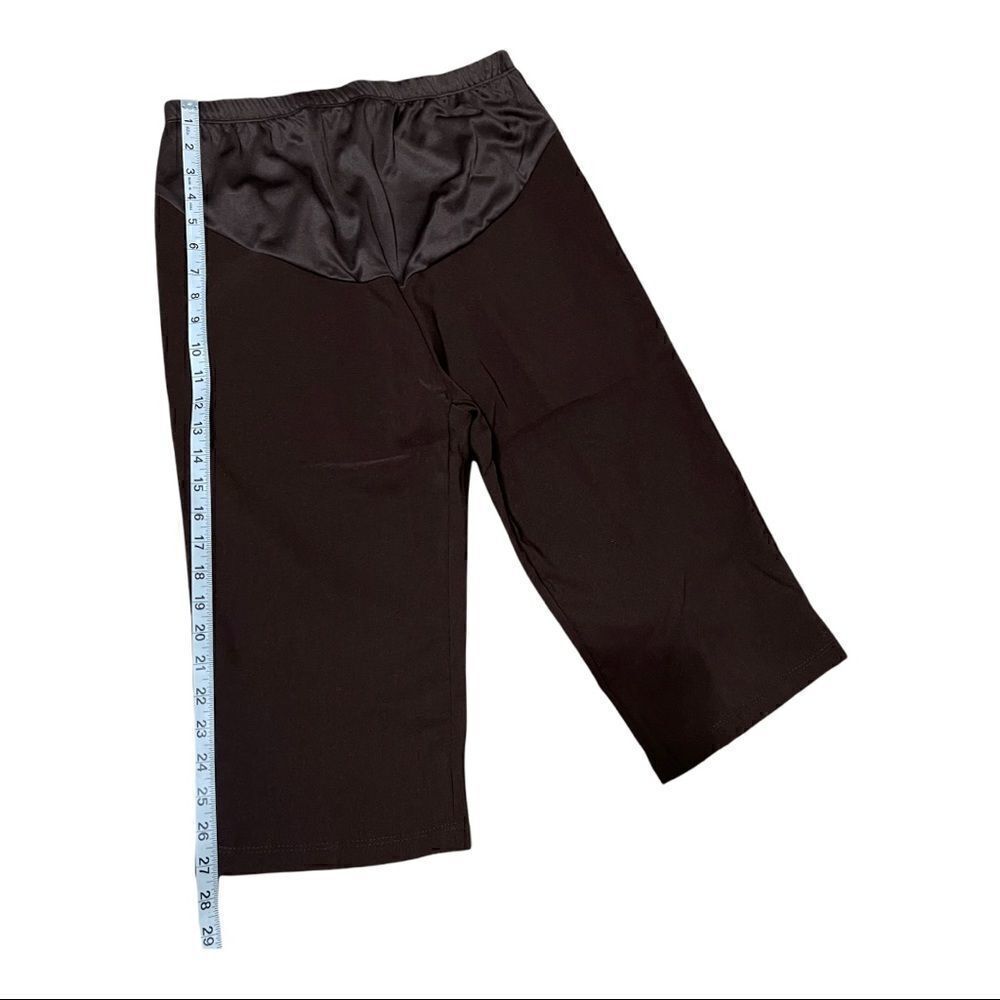 My Li’l Bump Brown Maternity Soft Bermuda Shorts Sz M NWT - Picture 7 of 7